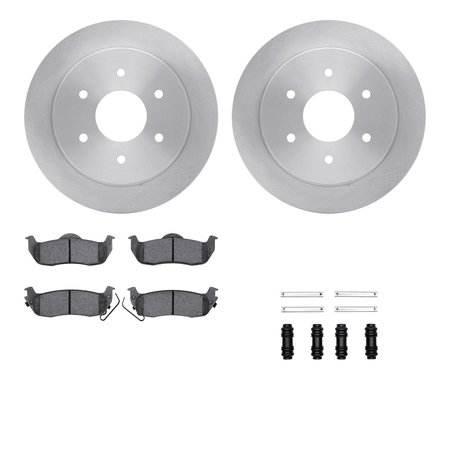 DYNAMIC FRICTION CO 6312-67106, Rotors with 3000 Series Ceramic Brake Pads includes Hardware 6312-67106